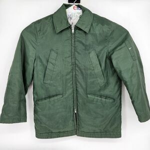 Vintage Golden Fleece Jacket Mens 40 Industrial Outerwear Olive Green Coat‎